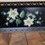 Mid Century Toleware Floral Tray Bar Cart Sever Black Oblong For Sale - Image 12 of 15