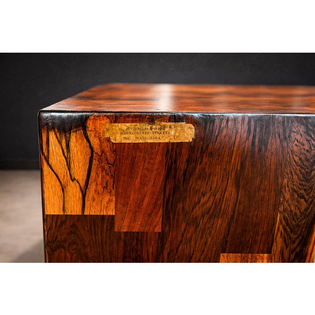 Brazilian Mid-Century Modern Foldable Desk in Rosewood, Jorge Zalszupin, 1970s For Sale - Image 11 of 12