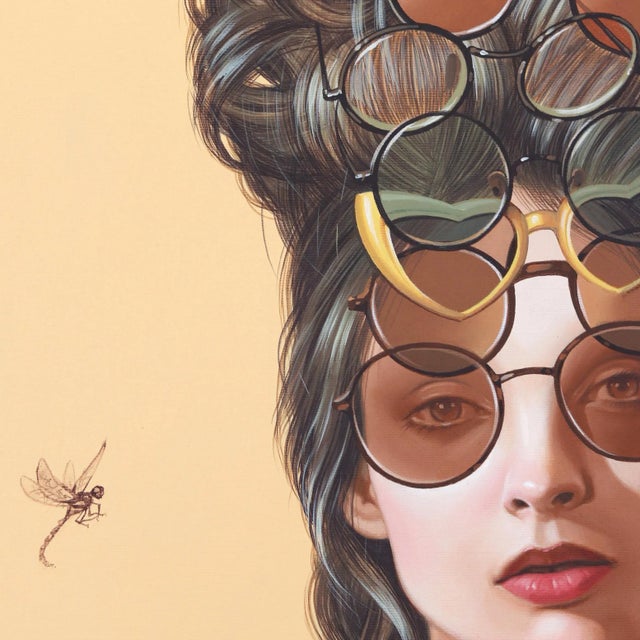 Contemporary "Autumn" Contemporary Surrealist Figurative Acrylic Painting by Carlos Gamez De Francisco For Sale - Image 3 of 9