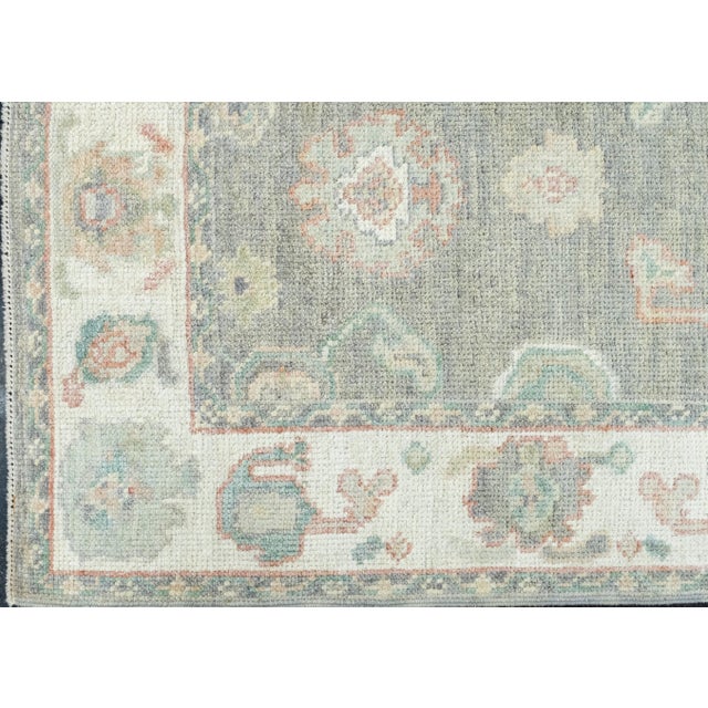 Early 21st Century Turkish Oushak Runner Rug 2'10" x 12'4" #17916 For Sale - Image 5 of 8