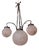 Art Deco Chandelier with Four Lights attributed to Muller, 1890s For Sale