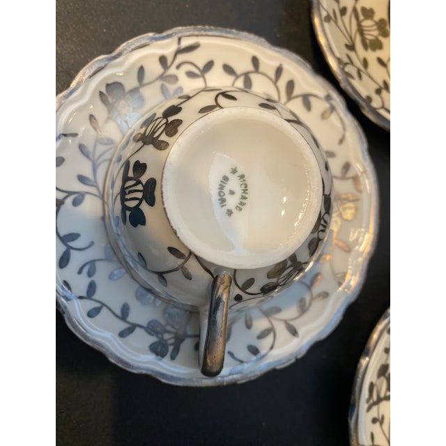 Italian 1940s Richard Ginori Vintage Demitasse Set For Sale - Image 3 of 6