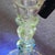 Pair of Antique Bohemian Art Nouveau Iridescent Glass Candlesticks With Gold Enamel Scrollwork For Sale - Image 12 of 12