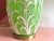 1970s Green Palm Ginger Lamp & Shade For Sale - Image 12 of 18