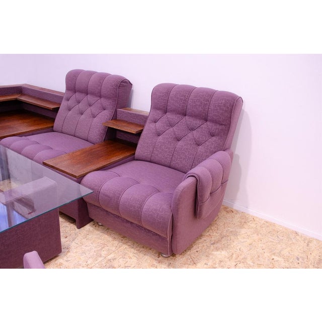 Living Room Set, Former Czechoslovakia, 1980s, Set of 4 For Sale - Image 4 of 18