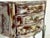 1990s 1990s Authentic Made in Italy Bombe Commode - Distressed Painted 3 Drawer Nightstand, Vintage Italian Florentine Accent Chest, Gilt Table 28" For Sale - Image 5 of 18