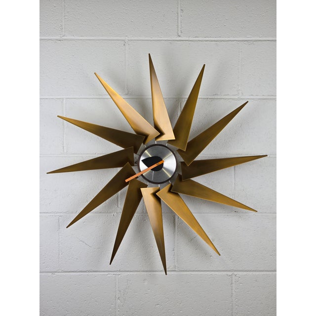 Large & In Charge! This Massive Brass Aluminum Turbine Clock By George Nelson Will Make An Incredible Statement Piece In...