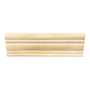 Cream Matte Crackled Ceramic Sink Cap Molding