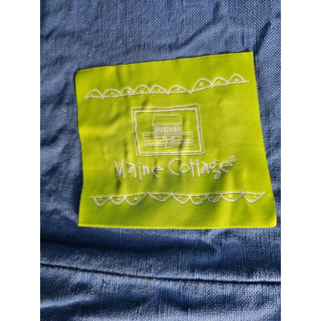Blue Maine Cottage Blue Slip Cover Lounging Chair For Sale - Image 8 of 8