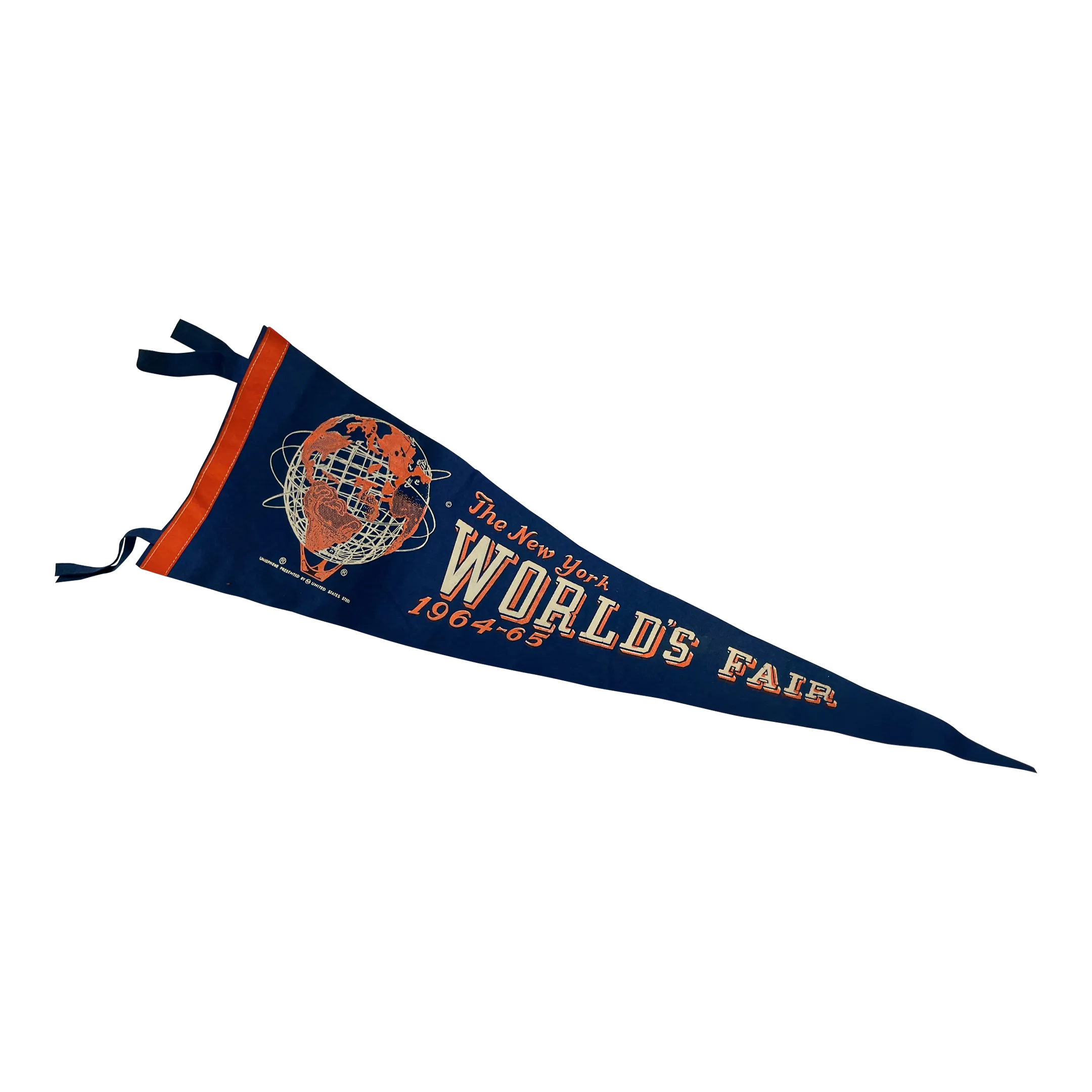 洋楽 Fox Hole 47 Presenting Fair-N-Hyte 1964 New York World's Fair Pennant | Chairish