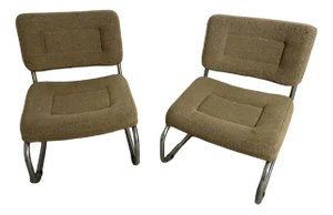 Set of Italian Lounge Chairs, 1970s