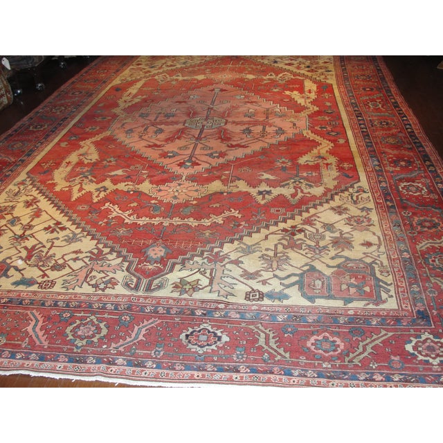 Antique Serapi Carpet For Sale - Image 13 of 13