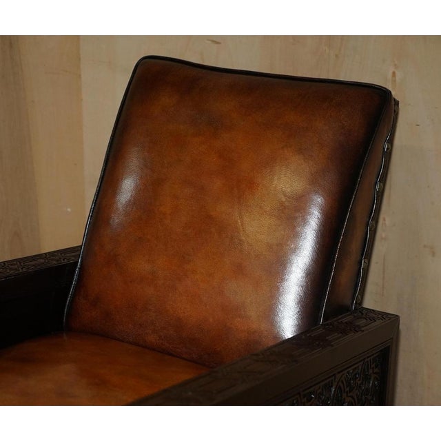 1900 - 1909 Set of Art Deco Hand Carved Armchairs, 1900s For Sale - Image 5 of 18