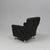 1980s Set of Lounge Chair and Ottoman in Black Leather, 1980s For Sale - Image 5 of 7
