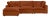 Cinnamon Cali Rust Performance Fabric Modular 4 Piece Sectional For Sale - Image 8 of 8