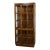 Late 20th Century Campaign Style Oak Curio Cabinet by Drexel Heritage Accolade II Collection For Sale