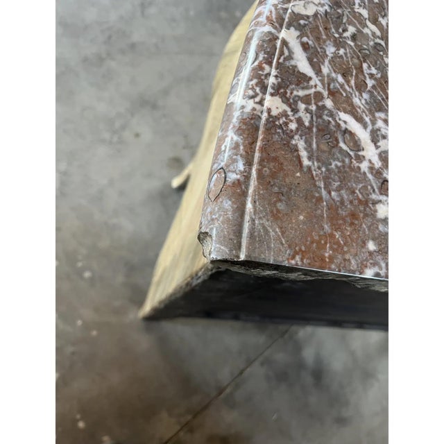 Ivory 18th Century Italian Louis XV Chest of Drawers in Bleached Walnut With Marble Top For Sale - Image 8 of 12