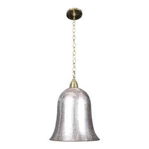 Bell-shaped Mercury Glass Pendant