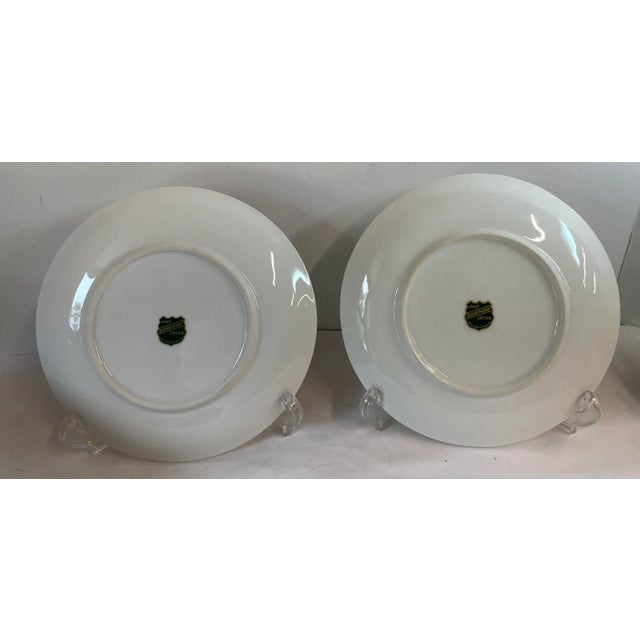 Mid 20th Century Vintage Bohemian Fine China Fruit Plates - Set of 2 For Sale - Image 5 of 7