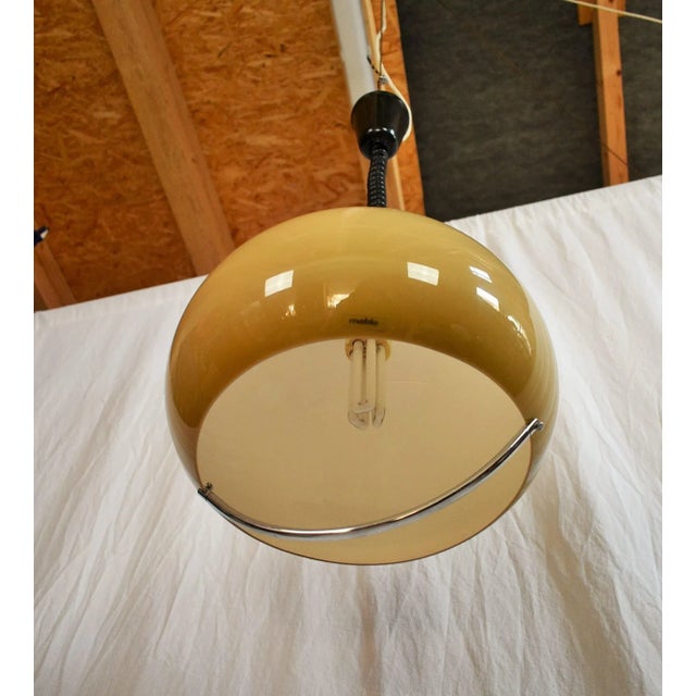 Mid-Century White Pendant Lamp by Guzzini for Meblo, 1970s For Sale - Image 12 of 16