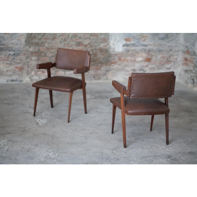Mid-Century Armchairs, Italy, 1950s, Set of 2 For Sale - Image 10 of 18
