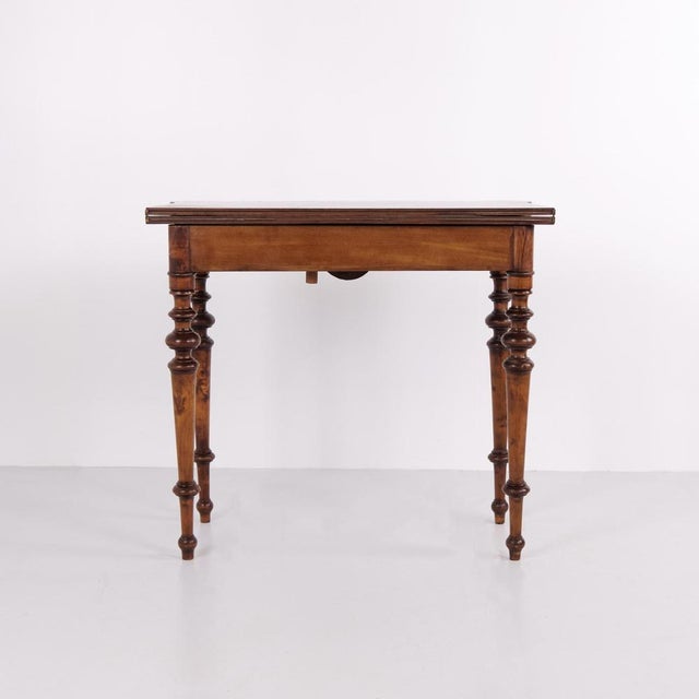 Games Table in Polished Mahogany with Brass Mounts, 1860s For Sale - Image 5 of 11