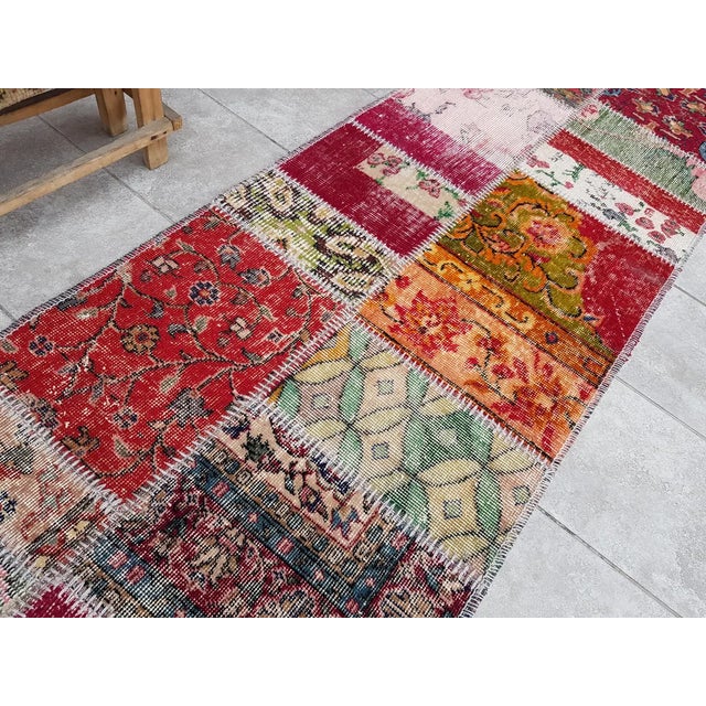 Vintage Anatolian Decorative Rug For Sale - Image 4 of 9