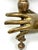 1930s French Art Deco Painted Brass Hand Sconce For Sale - Image 17 of 18