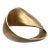 Matthew Izzo Home Ruben Large Abstract Textured Brass Metal Sculpture For Sale