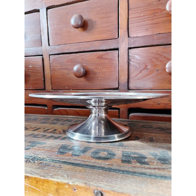 Art Deco 1922 Silver Dessert Stand From Shelburne Hotel in Atlantic City For Sale - Image 3 of 7