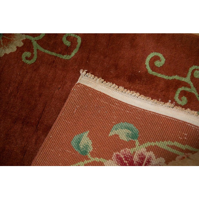 1930s Vintage Art Deco Rug Mat - 2' x 2'11" For Sale - Image 5 of 7