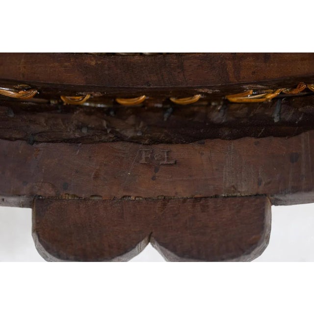 Set of Cabriolet Armchairs in Walnut and Canework For Sale - Image 11 of 12