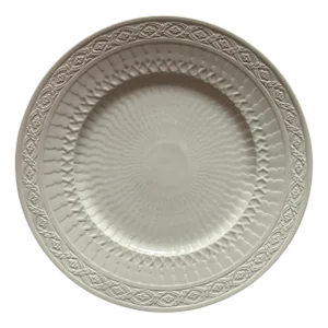 Fan White 631 Service Plate by Arnold Krog for Royal Copenhagen, 1990s