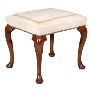 18th Century Vintage Queen Anne Walnut Stool