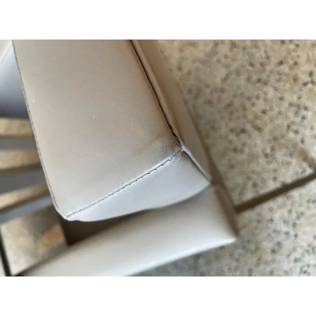 1980s-90s Brueton Gray Leather Arm Chairs - Set of 6 For Sale - Image 10 of 13