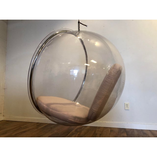 Eero Aarnio Vintage Hanging Clear Acrylic Bubble Chair Chairish
