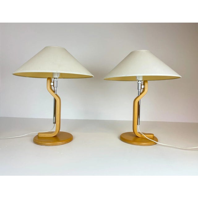 Scandinavian Modern Grevie Table Lamps by Lars Bessfel for Ateljé Lyktan, 1980s, Set of 2 For Sale - Image 3 of 15