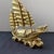 Late 19th Century Late 19th Century Gilt Bronze Dragon Boat Statue, Treasure Ship Figure, 1.3kg For Sale - Image 5 of 5