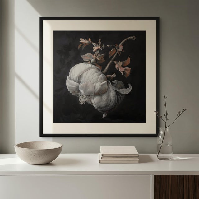 Set of 4 - Art Wall Installation 40" X 40" - 'Blossoming Flowers' - Limited Edition Botanical Photograph Prints For Sale - Image 9 of 12