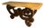 Hand-Forged Copper Artisan Console Table With Break in Marble Top For Sale