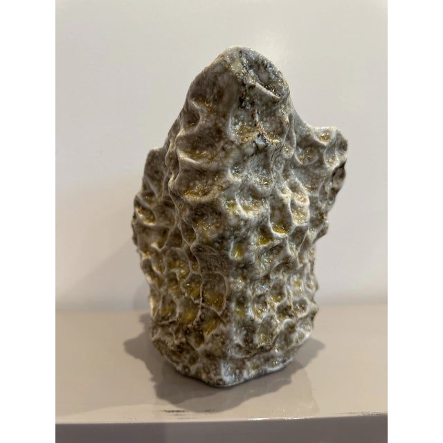 1990s Sculptural Textured Organic Art Form Bowl For Sale - Image 4 of 12