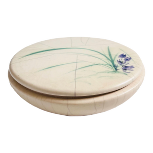 Jon Pacini Pottery Lidded Crocus Bowl, Hawaii