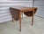 Broyhill Brasilia Vintage Mid Century Modern Broyhill Brasilia Drop Leaf Dining Table | Sculpted Walnut Expandable Table | Iconic MCM Furniture For Sale - Image 4 of 10