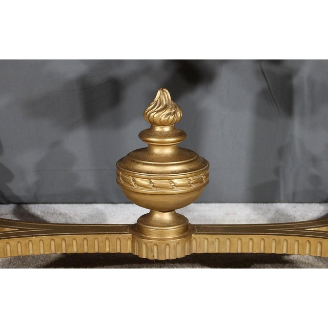 Louis XVI Style Console Table in Golden Wood, Late 19th Century For Sale - Image 11 of 18