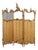 Screen Rococo Style in Carved Wood and Silk For Sale