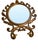 Syroco Vintage Syroco Hollywood Regency Gold Wall Mirror, Ornate Baroque Rococo Style Accent For Sale - Image 4 of 9