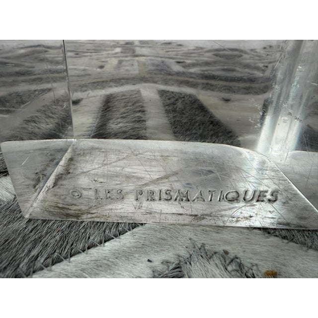 1970s Vintage Lucite and Glass Coffee Table by Les Prismatiques For Sale - Image 5 of 5