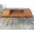 Vintage 1970's Drexel Oxford Square Campaign Style Desk Faux Brass Legs For Sale - Image 6 of 11