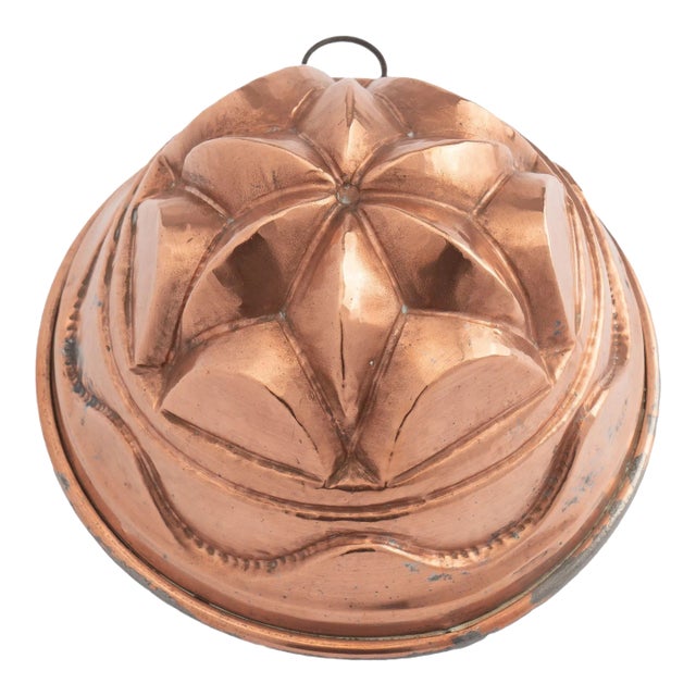 English Tin Lined Copper Mold, 1890 For Sale