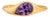 Pear Amethyst East-West Ring, Size 7.5 For Sale